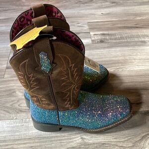 Teal Glitter Never Worn Boots